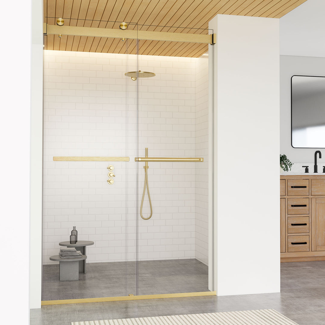 Marcelo 48" W x 76" H By Pass Frameless Shower Door