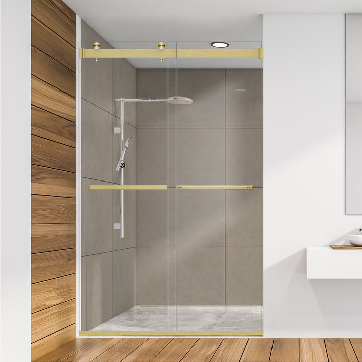 Marcelo 48" W x 76" H By Pass Frameless Shower Door