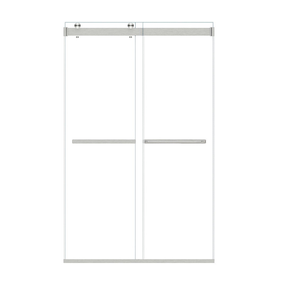 Marcelo 48" W x 76" H By Pass Frameless Shower Door