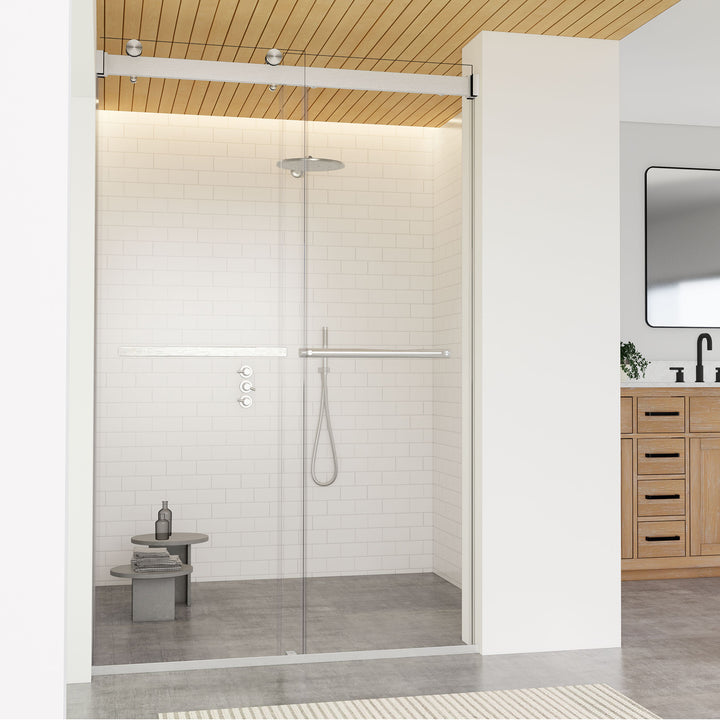 Marcelo 48" W x 76" H By Pass Frameless Shower Door
