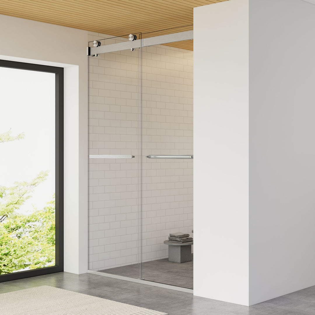 Marcelo 48" W x 76" H By Pass Frameless Shower Door