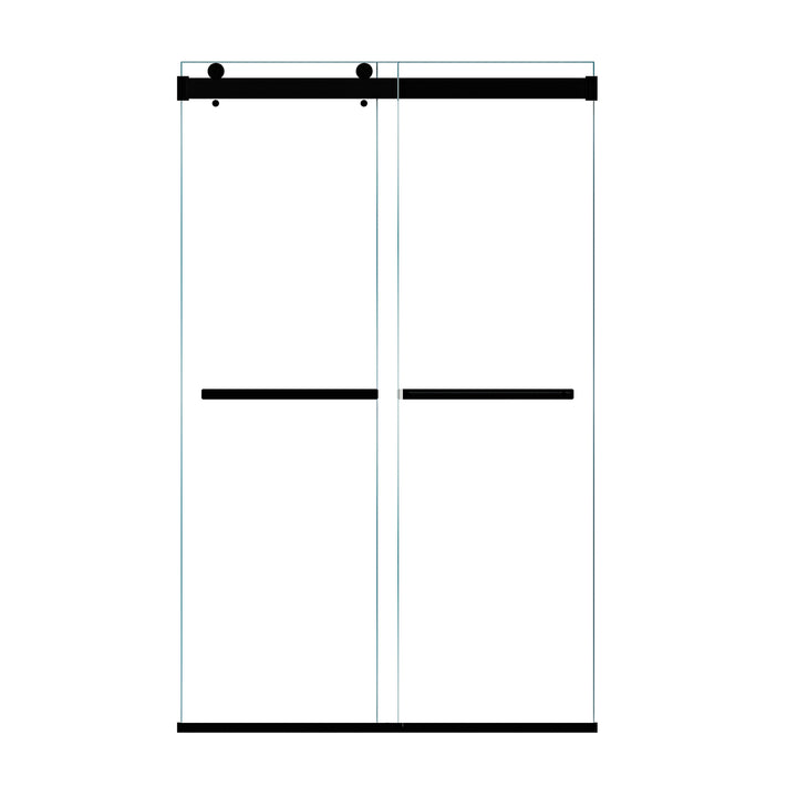 Marcelo 48" W x 76" H By Pass Frameless Shower Door