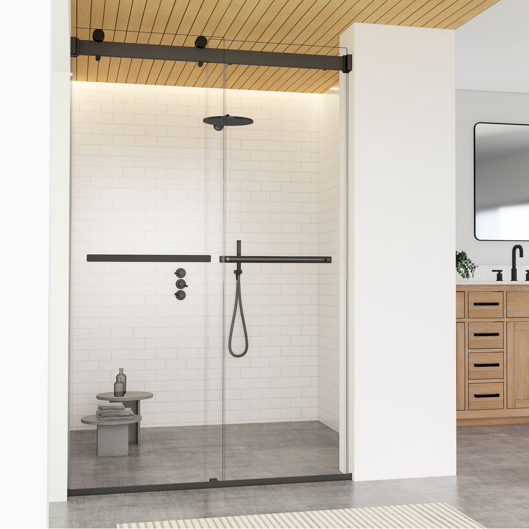 Marcelo 48" W x 76" H By Pass Frameless Shower Door