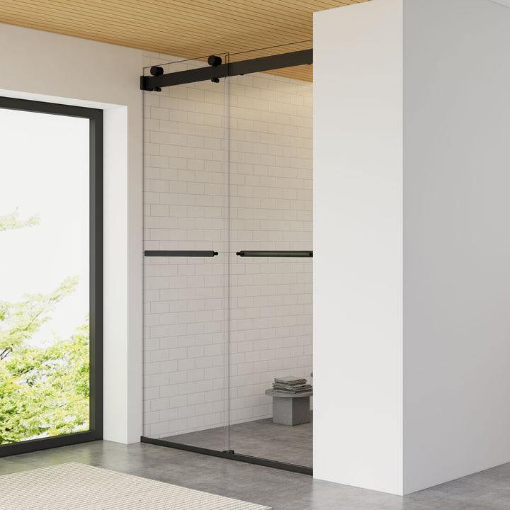 Marcelo 48" W x 76" H By Pass Frameless Shower Door