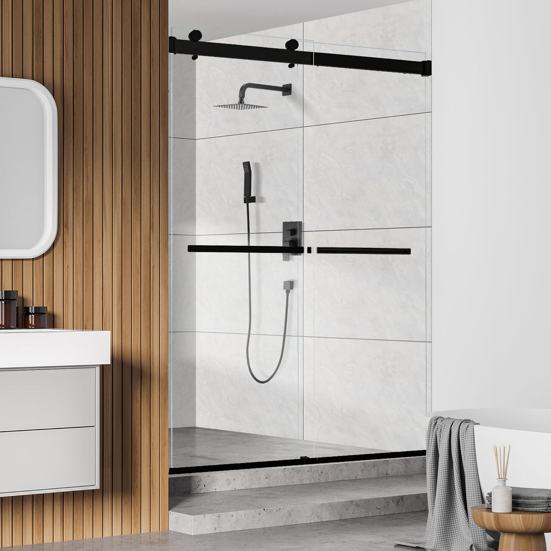 Marcelo 48" W x 76" H By Pass Frameless Shower Door