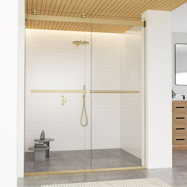 Marcelo 60" W x 76" H By Pass Frameless Shower Door