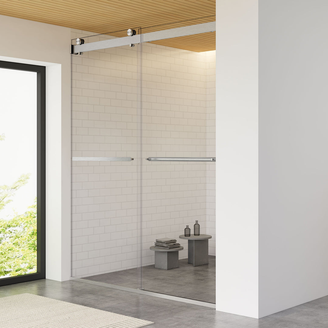 Marcelo 60" W x 76" H By Pass Frameless Shower Door