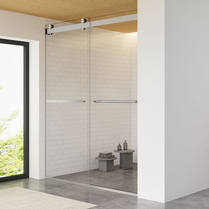 Marcelo 60" W x 76" H By Pass Frameless Shower Door