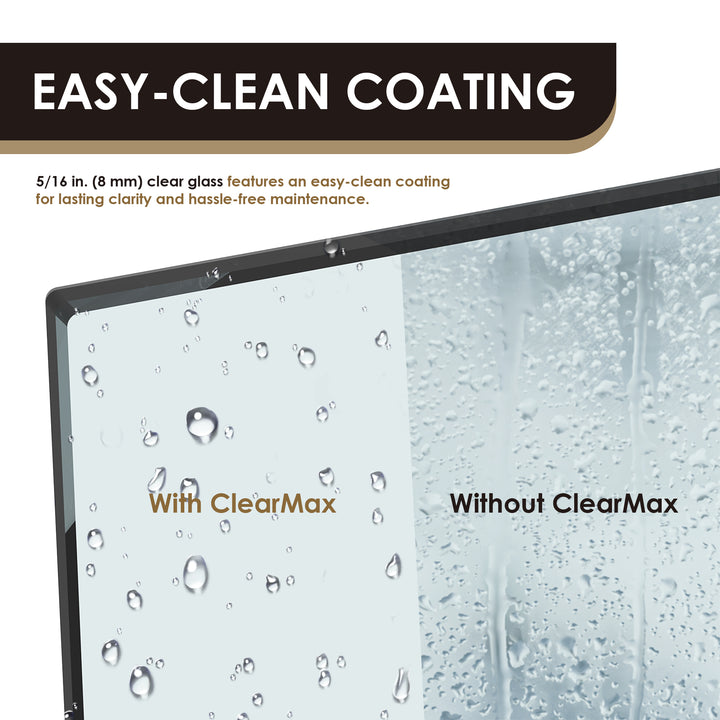 Marcelo 60" W x 76" H By Pass Frameless Shower Door