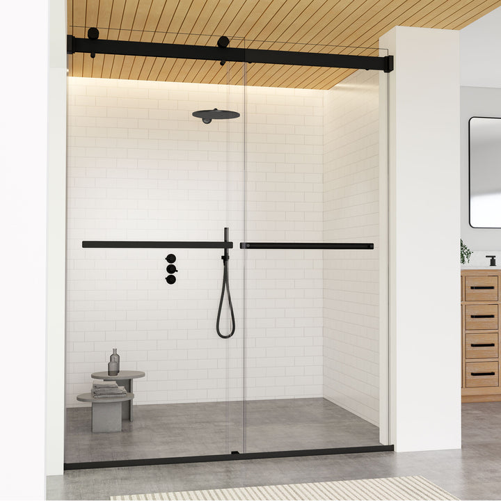 Marcelo 60" W x 76" H By Pass Frameless Shower Door