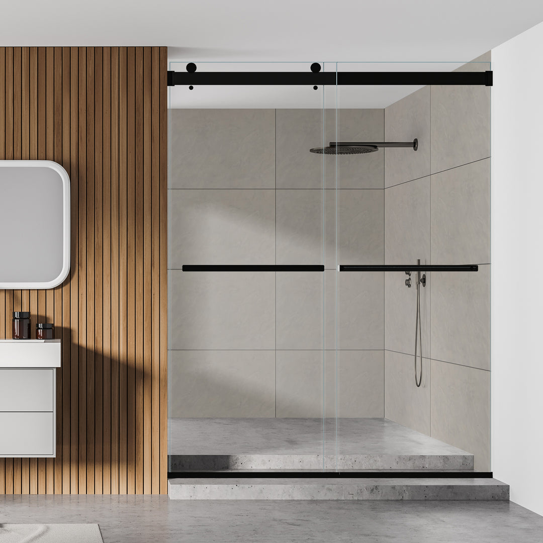 Marcelo 60" W x 76" H By Pass Frameless Shower Door