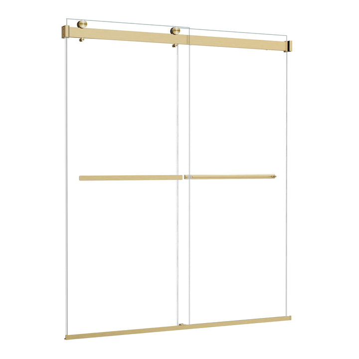 Marcelo 64" W x 76" H By Pass Frameless Shower Door