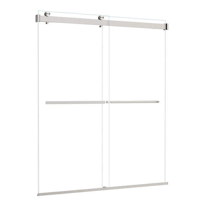 Marcelo 64" W x 76" H By Pass Frameless Shower Door
