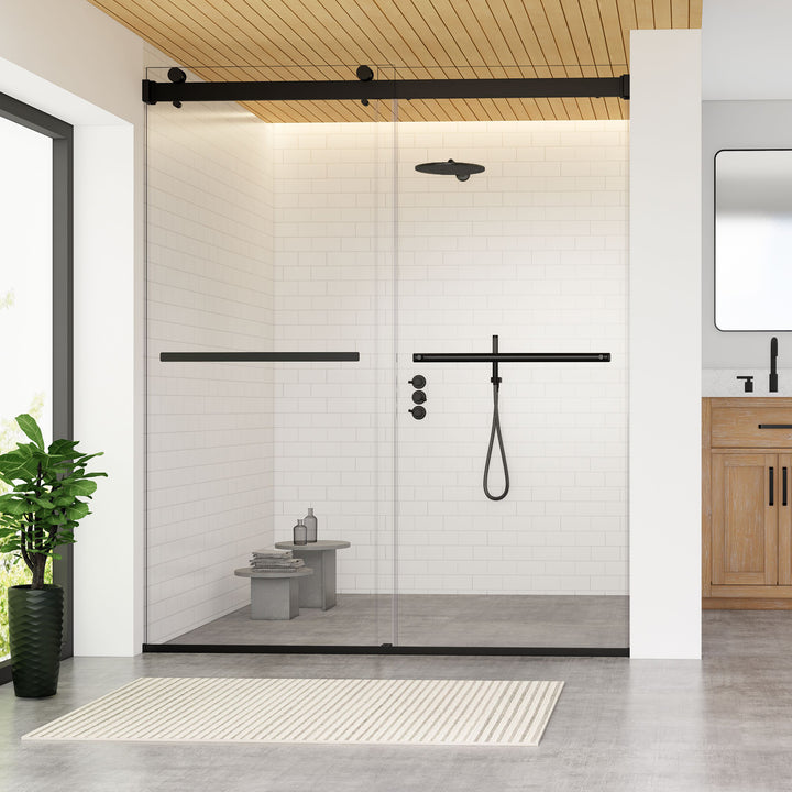 Marcelo 64" W x 76" H By Pass Frameless Shower Door