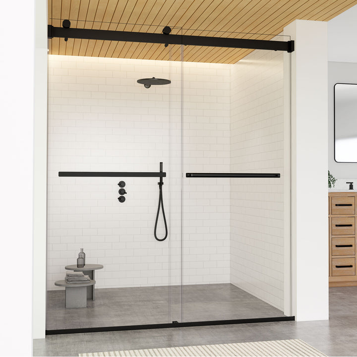 Marcelo 64" W x 76" H By Pass Frameless Shower Door