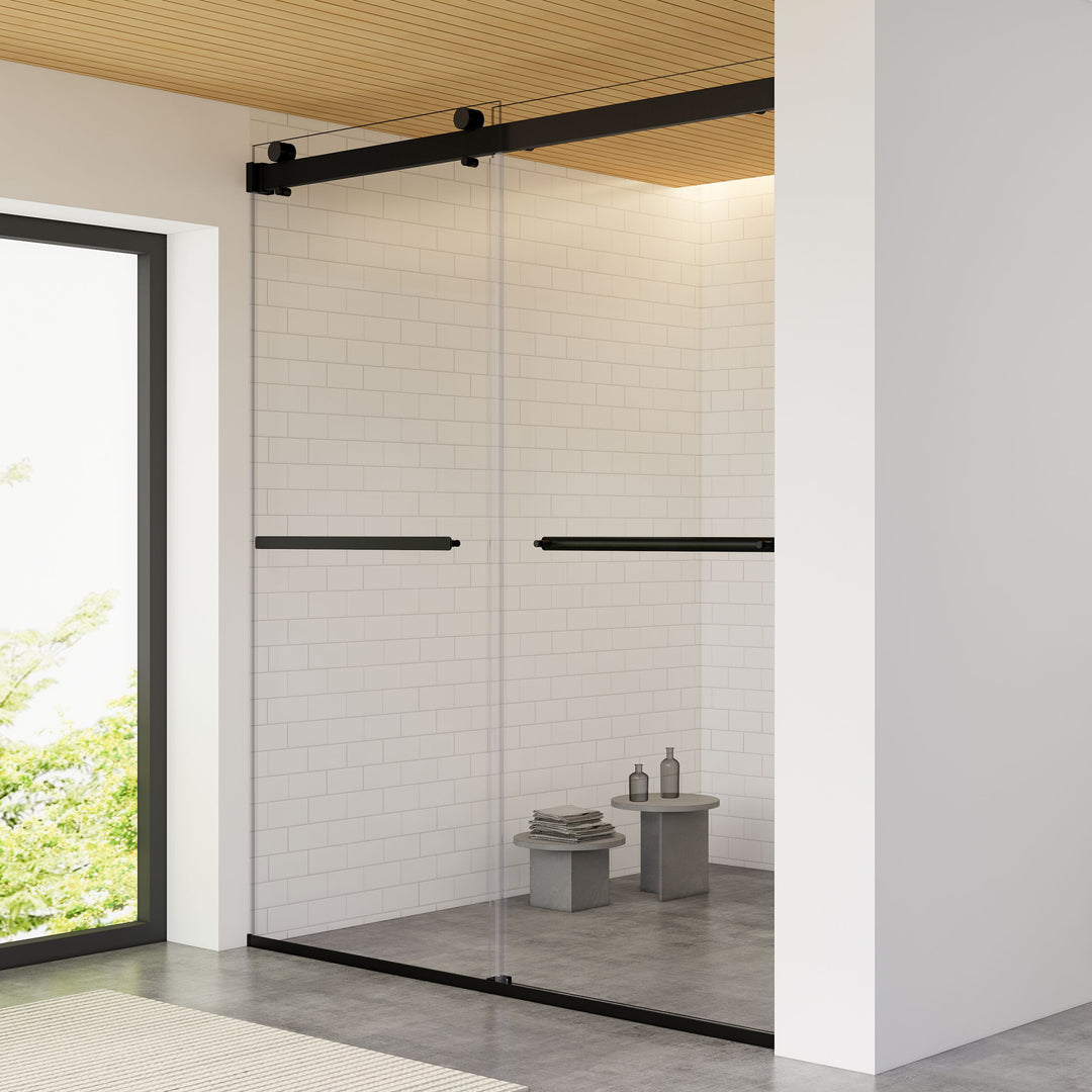 Marcelo 64" W x 76" H By Pass Frameless Shower Door