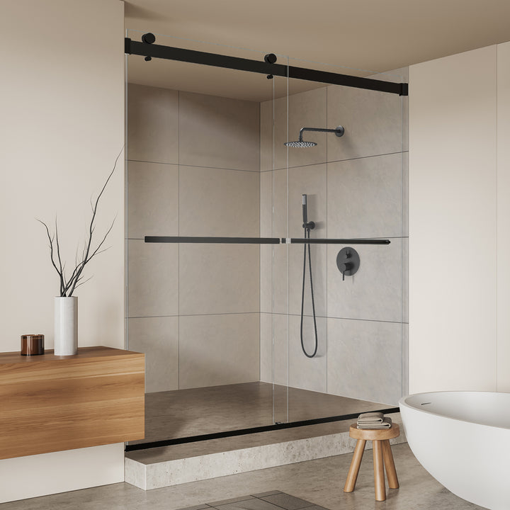 Marcelo 64" W x 76" H By Pass Frameless Shower Door