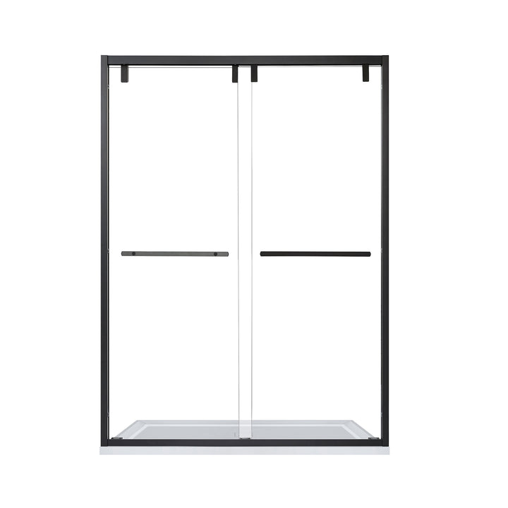 Caspar 52" W x 76" H By Pass Semi Frameless Shower Door