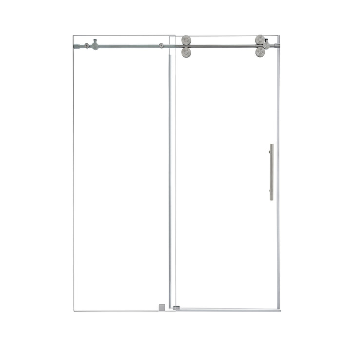 Lazaro 56" W x 78" H Single Sliding Frameless Shower Door