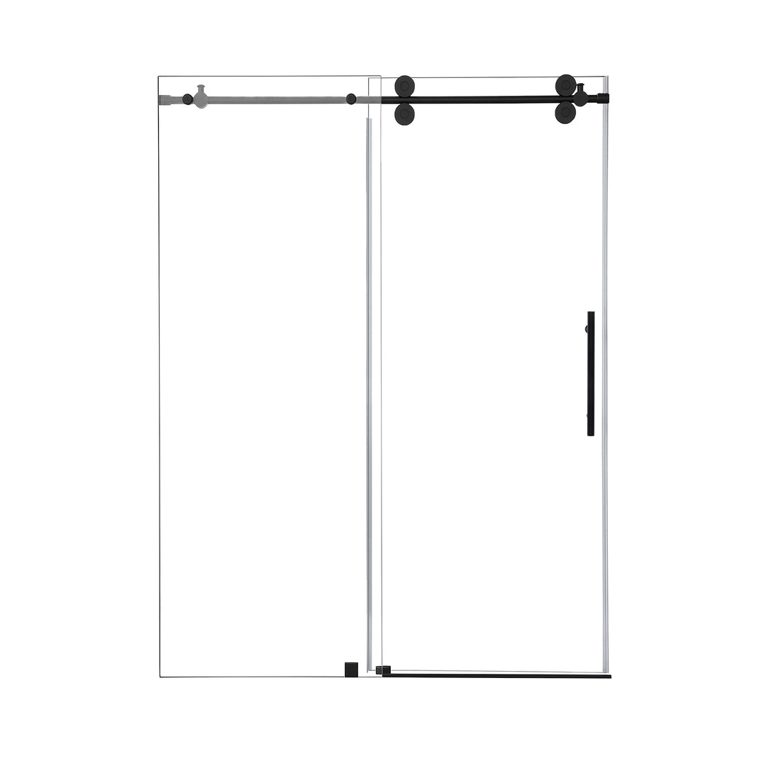 Lazaro 56" W x 78" H Single Sliding Frameless Shower Door