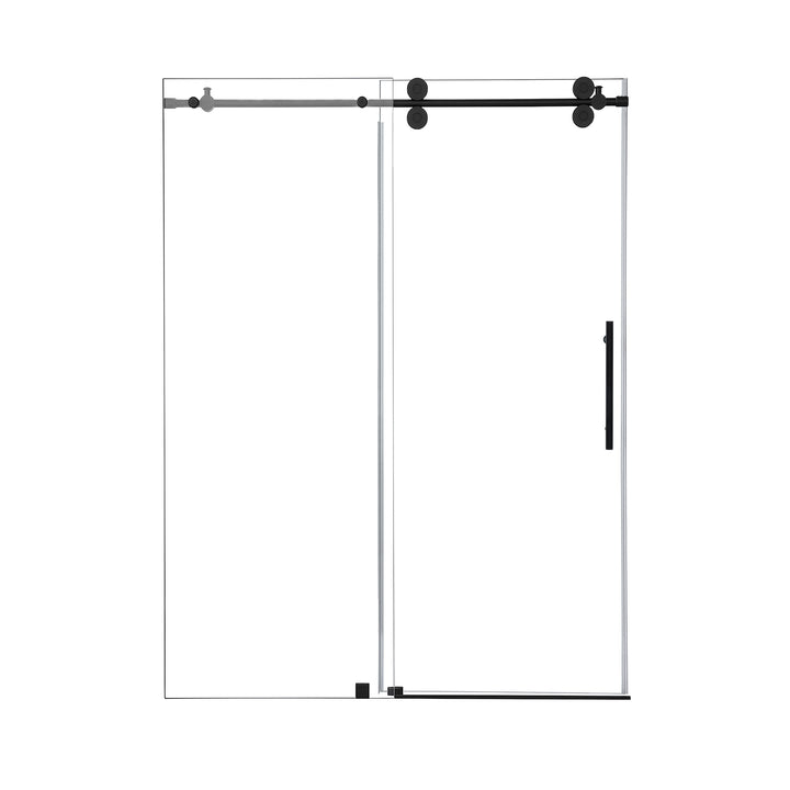 Lazaro 56" W x 78" H Single Sliding Frameless Shower Door
