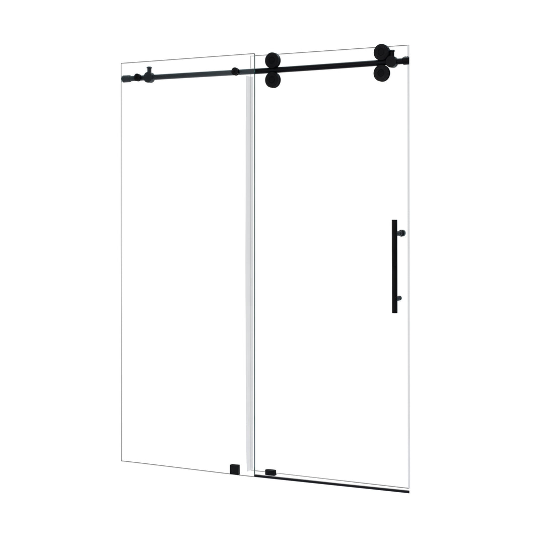 Lazaro 56" W x 78" H Single Sliding Frameless Shower Door