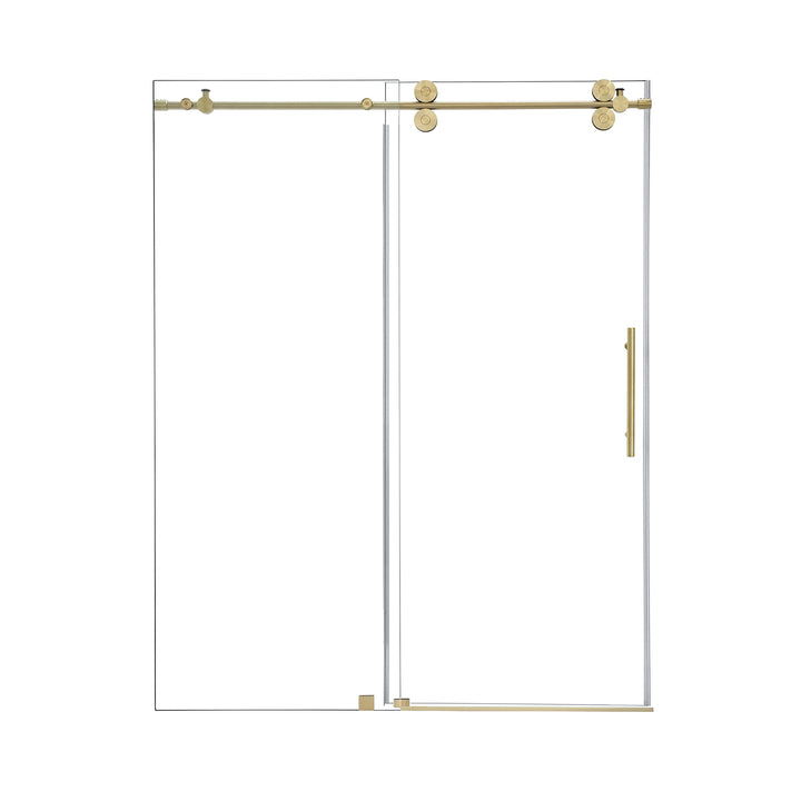 Lazaro 60" W x 78" H Single Sliding Frameless Shower Door