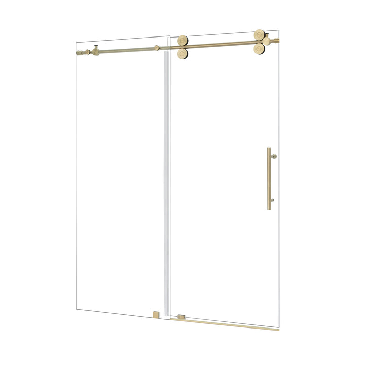 Lazaro 60" W x 78" H Single Sliding Frameless Shower Door