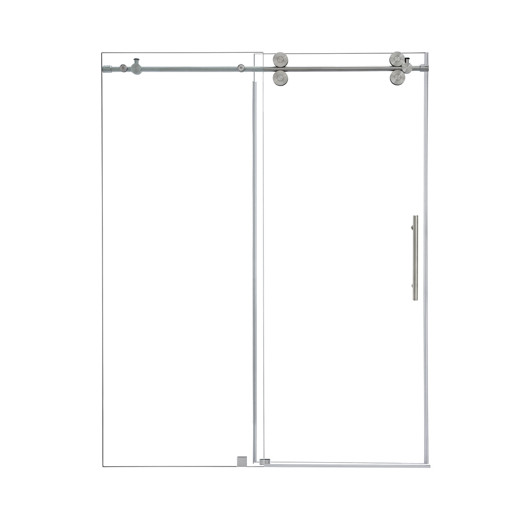Lazaro 60" W x 78" H Single Sliding Frameless Shower Door