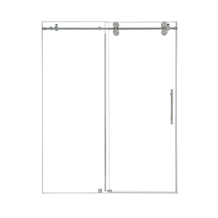 Lazaro 60" W x 78" H Single Sliding Frameless Shower Door
