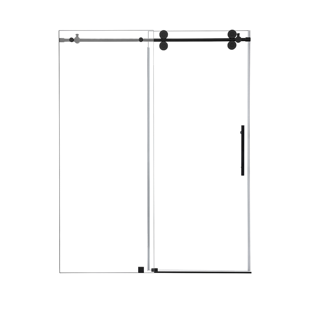 Lazaro 60" W x 78" H Single Sliding Frameless Shower Door