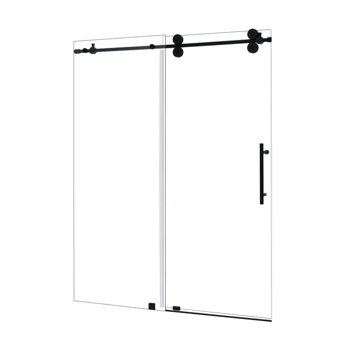 Lazaro 60" W x 78" H Single Sliding Frameless Shower Door