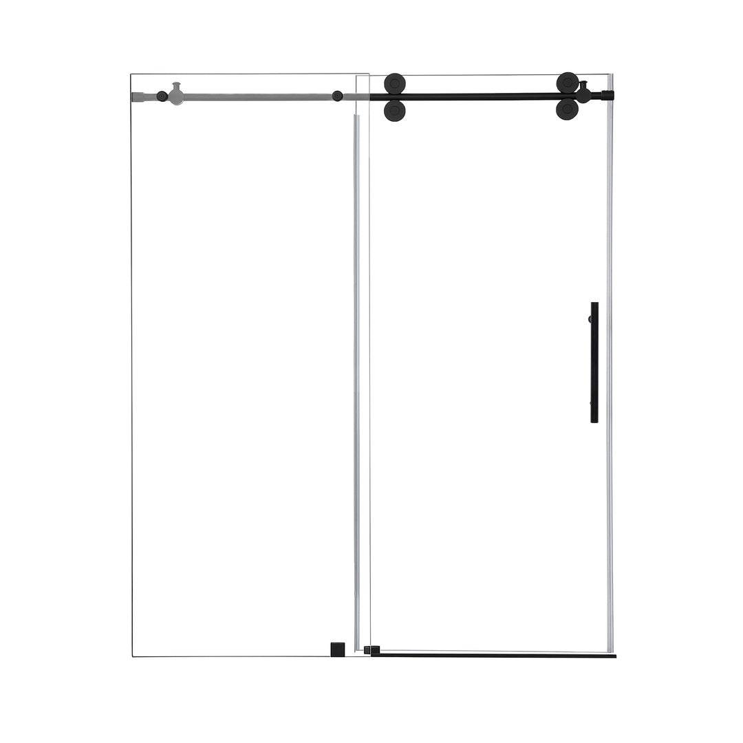 Lazaro 68" W x 78" H Single Sliding Frameless Shower Door