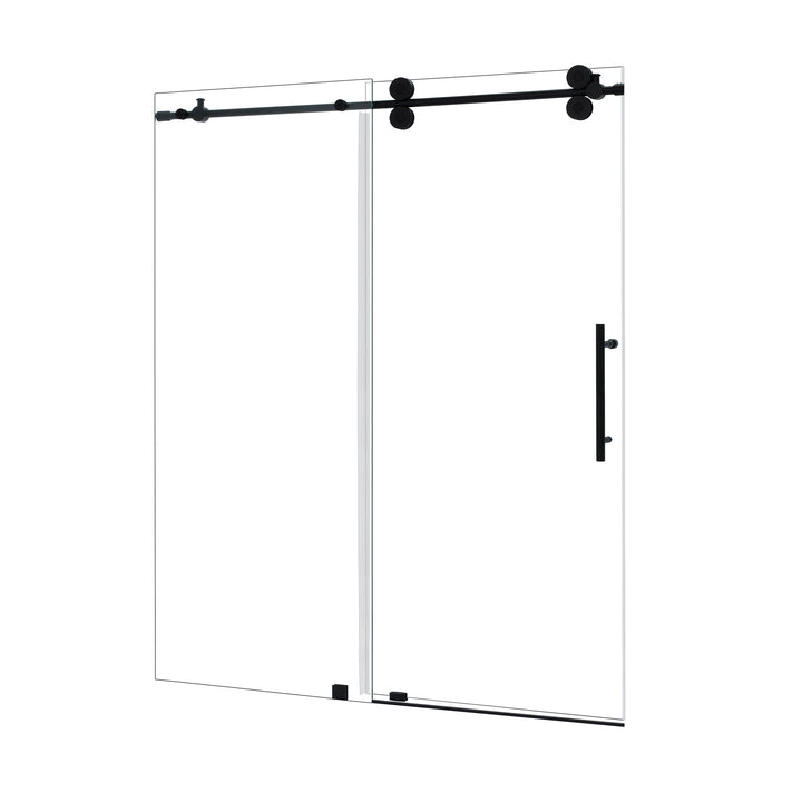 Lazaro 68" W x 78" H Single Sliding Frameless Shower Door