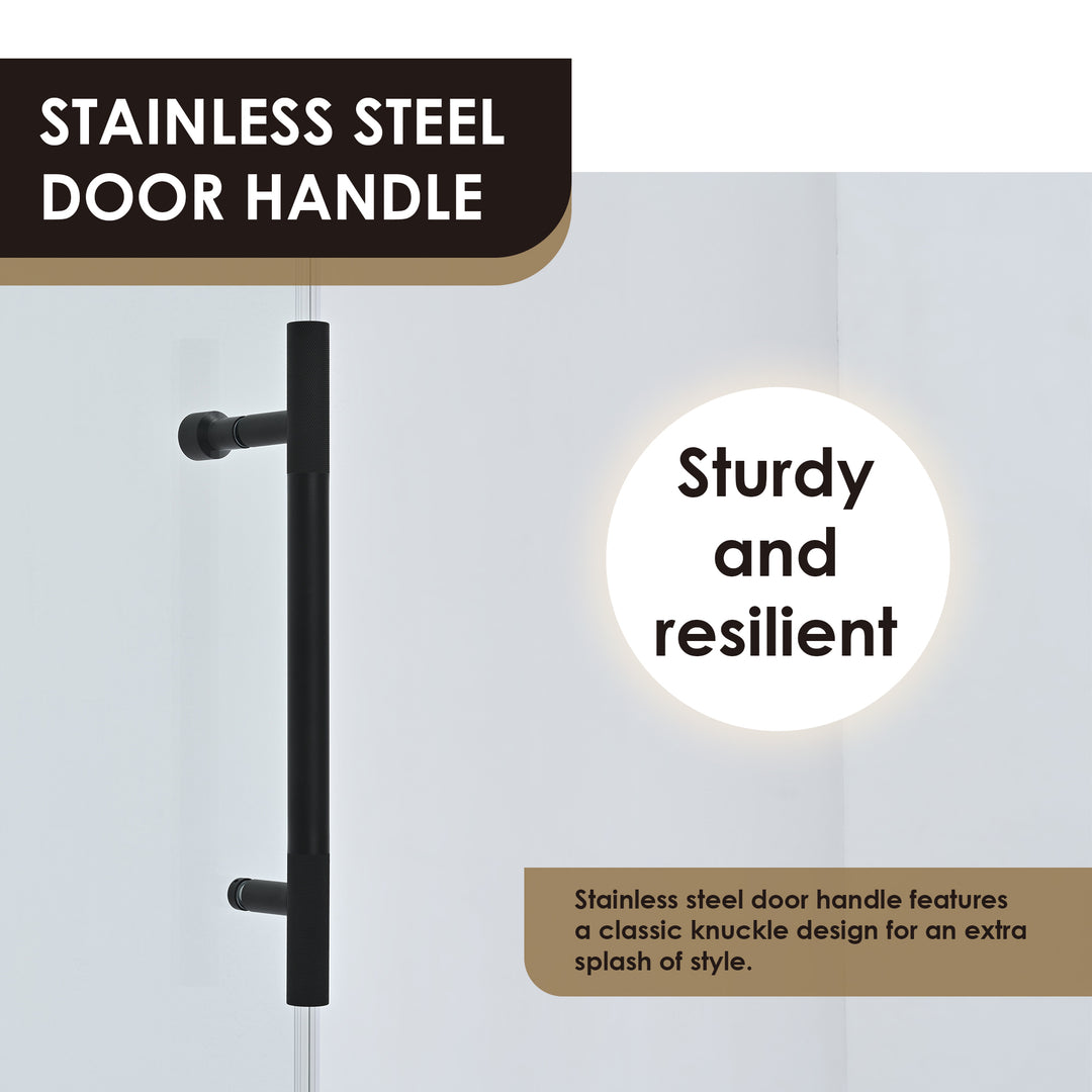 Gareth 60" W x 78" H Single Sliding Frameless Shower Door