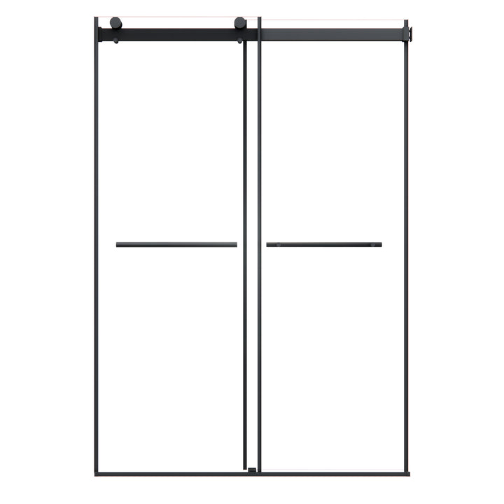 Belizzi 52" W x 76" H By Pass Frameless Exposed Roller Shower Door