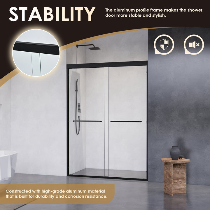 Ennis 48" W x 76" H By Pass Framed Shower Door