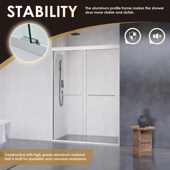 Ennis 48" W x 76" H By Pass Framed Shower Door