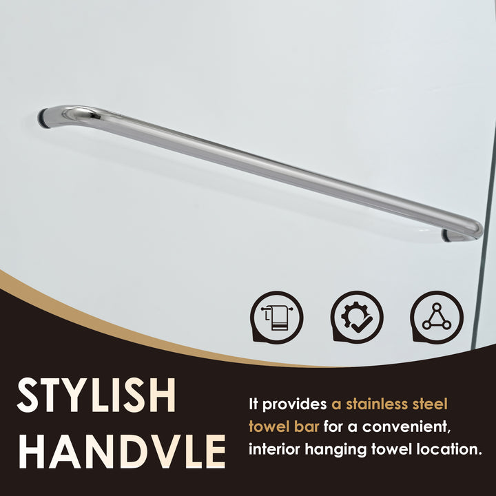 Ennis 48" W x 76" H By Pass Framed Shower Door