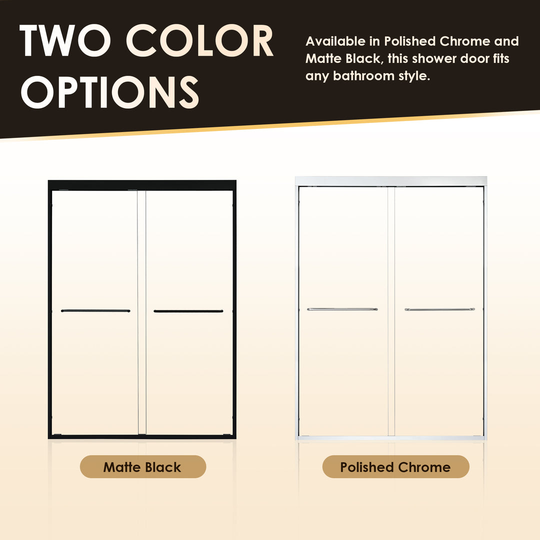 Ennis 48" W x 76" H By Pass Framed Shower Door