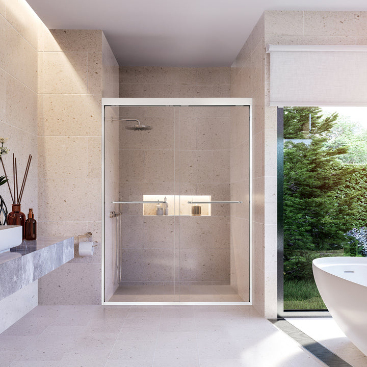 Ennis 48" W x 76" H By Pass Framed Shower Door