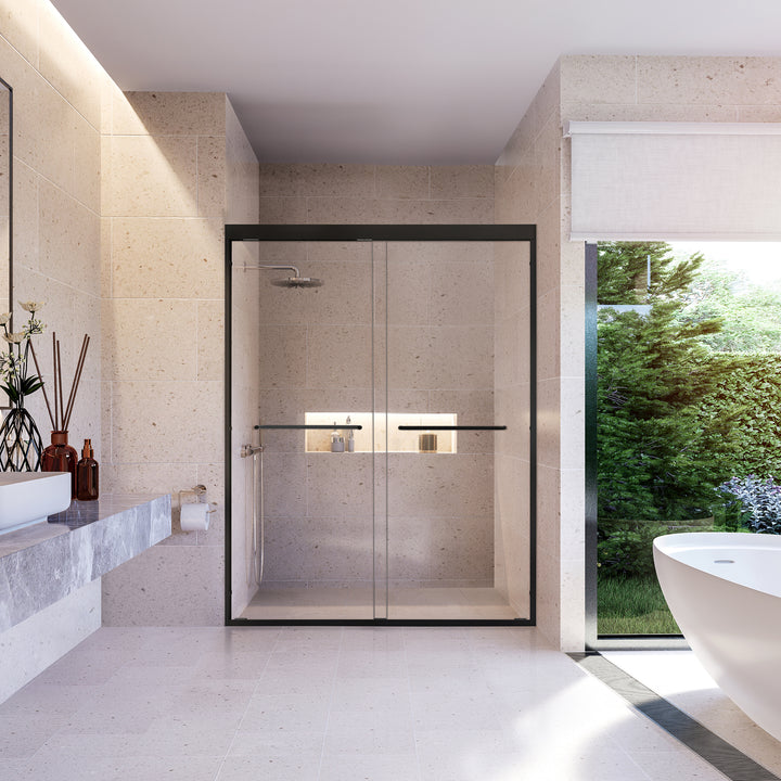 Ennis 60" W x 76" H By Pass Framed Shower Door