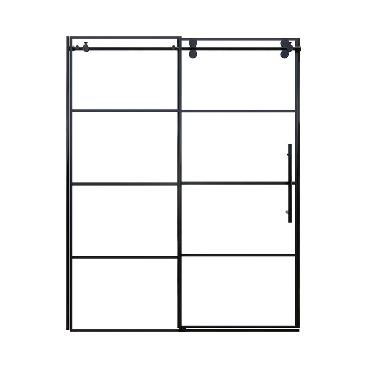 Sankiz 60" W x 76" H Single Sliding Frameless Shower Door