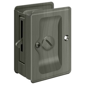 Deltana Architectural Hardware Door Accessories HD Pocket Locks, Adjustable, 3 1-4"x 2 1-4" Privacy