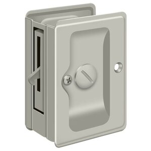 Deltana Architectural Hardware Door Accessories HD Pocket Locks, Adjustable, 3 1-4"x 2 1-4" Privacy