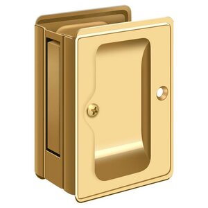 Deltana Architectural Hardware Door Accessories HD Pocket Locks, Adjustable, 3 1-4"x 2 1-4" Passage