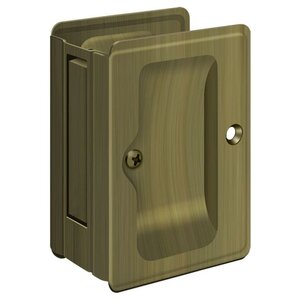 Deltana Architectural Hardware Door Accessories HD Pocket Locks, Adjustable, 3 1-4"x 2 1-4" Passage