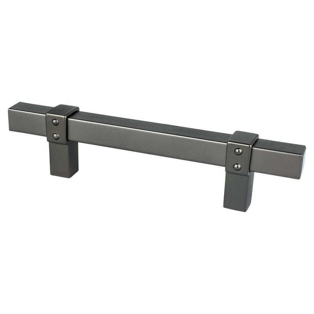 Berenson Cabinet Hardware Rivet Rebel Collection 3-3/4"(96mm) Centers Classic Comfort Pull