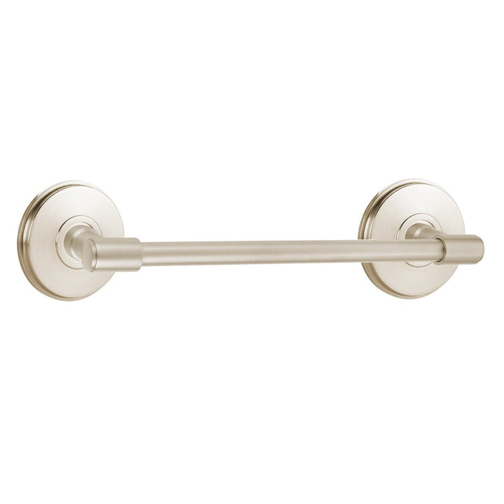 Transitional Brass Collection 18" Towel Bar with Watford Rosette by Emtek