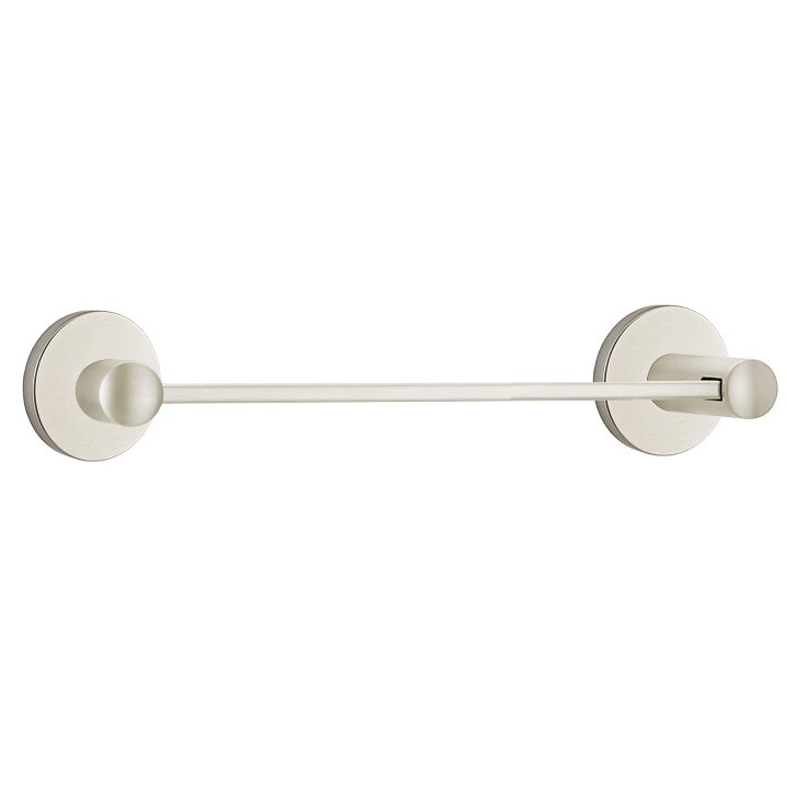 Modern Brass Collection Small Disk 12" Centers Single Towel Bar  by Emtek